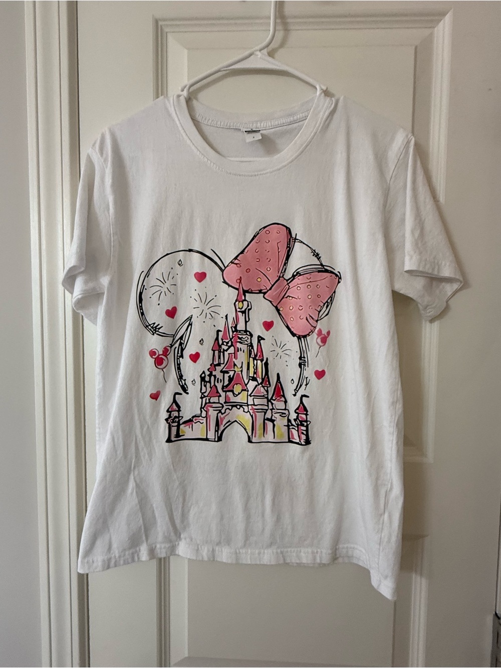 Disney Castle Minnie Ears T-Shirt Size Small